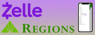 How do I use Zelle with Regions Bank and what are its limits?